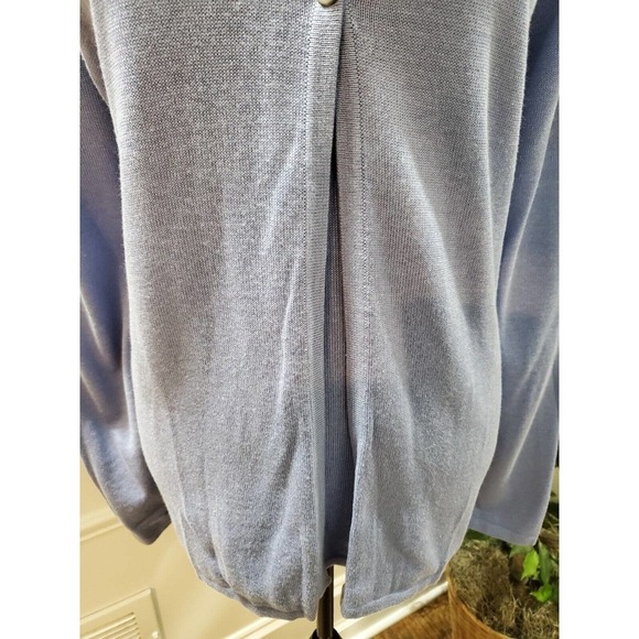 Croft & Barrow Women's Blue Acrylic Round Neck Long Sleeve Pullover Sweater XL - Picture 4 of 12